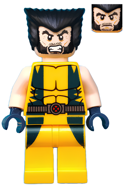 Минифигурка Lego Super Heroes Wolverine - Hair sh0017 U